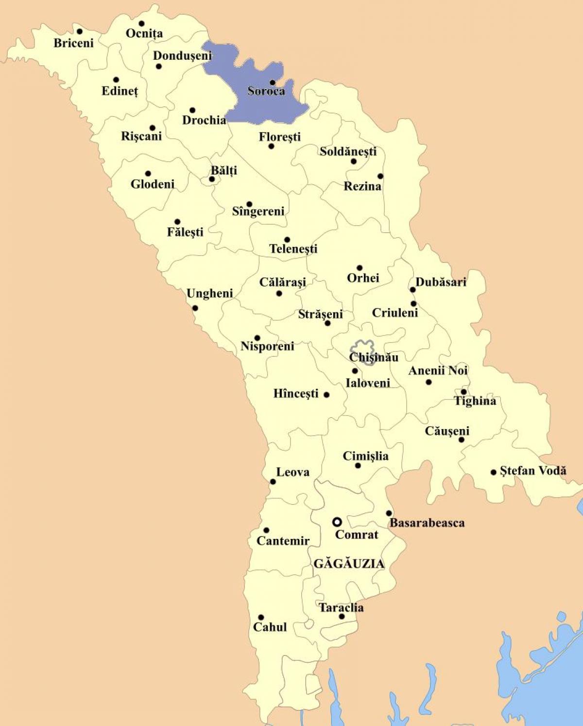 نقشه کهول مولدووا