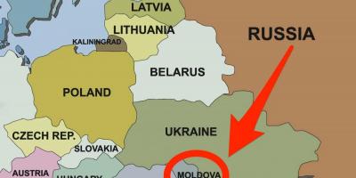 نقشه از مولدووا